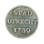 Duit zilveren afslag stad Utrecht 1739