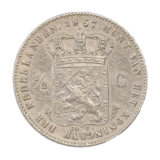 halve gulden willem 2 uit 1857 kopen