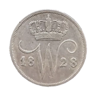 Willem I 10 cent 1828