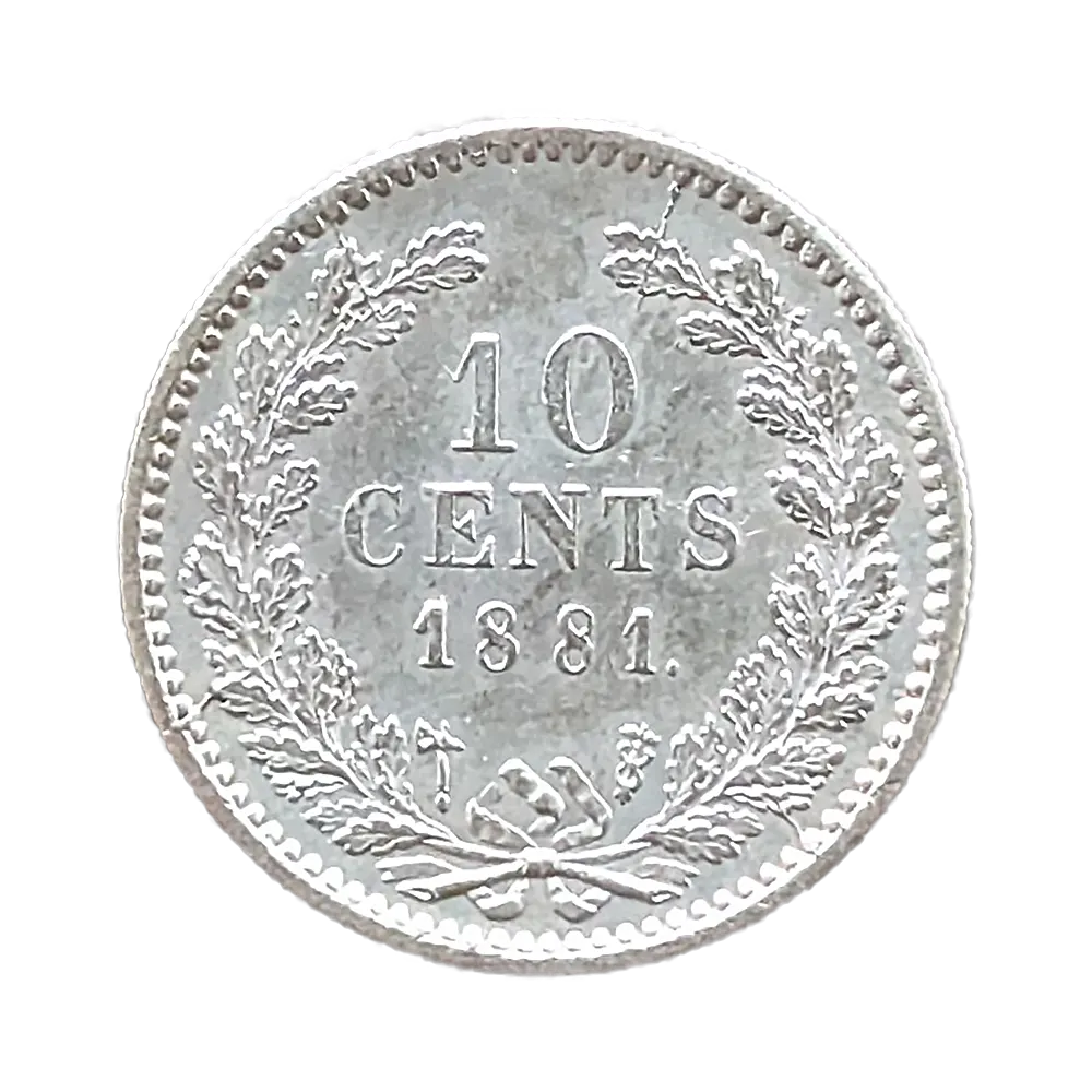 Willem III 10 cent 1881