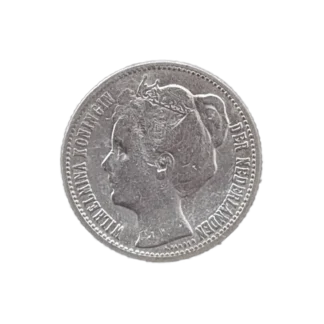 halvve gulden wilhelmina 1898